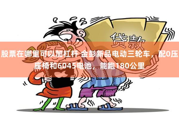 股票在哪里可以加杠杆 金彭新品电动三轮车，配0压座椅和6045电池，能跑180公里