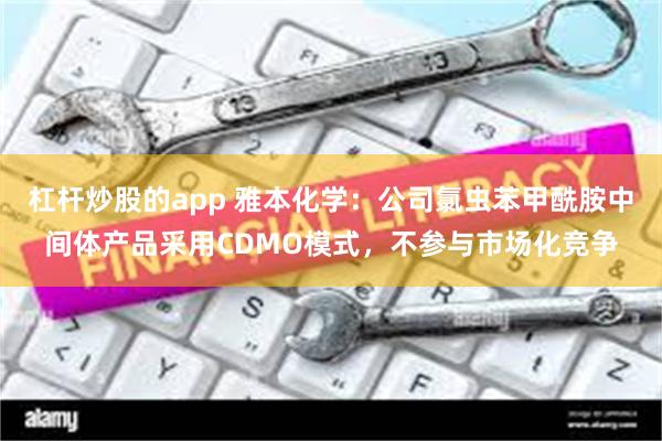 杠杆炒股的app 雅本化学：公司氯虫苯甲酰胺中间体产品采用CDMO模式，不参与市场化竞争
